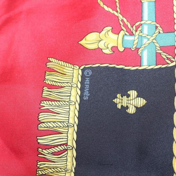 HERMES Carre 90 Scarf ""VUE DU CAROSSE DE LA GALERE LA REALE "" Silk Auth hk3012 - Picture 11 of 13